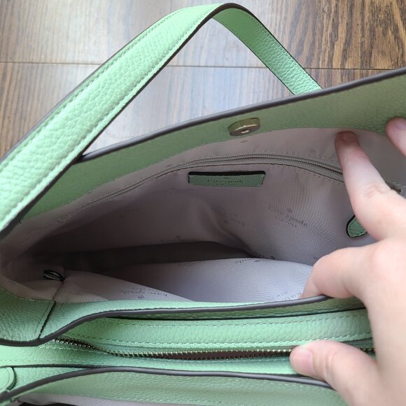 Kate Spade Leila Medium Triple Compartment Shoulder Bag in Beach Glass - Picture 10 of 10